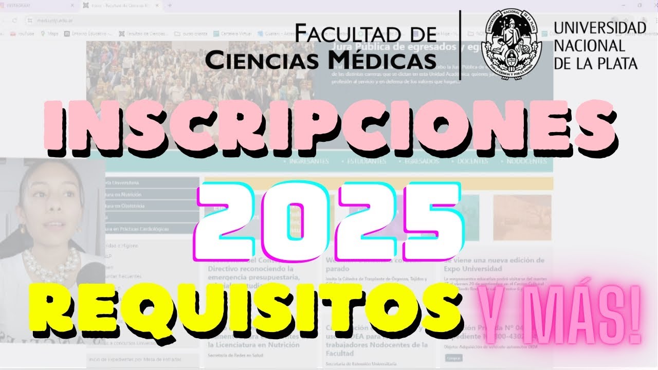 INSCRIPCIONES 2025 UNLP MEDICINA / LA PLATA / ESTUDIAR MEDICINA EN ARGENTINA