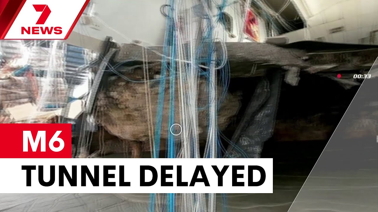 Sinkhole delays the opening of the M6 tunnel | 7NEWS