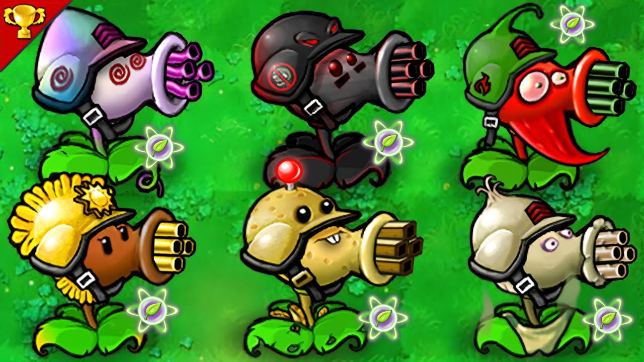Plants vs Zombies : New Fusion Gatling Team Use Plant Food