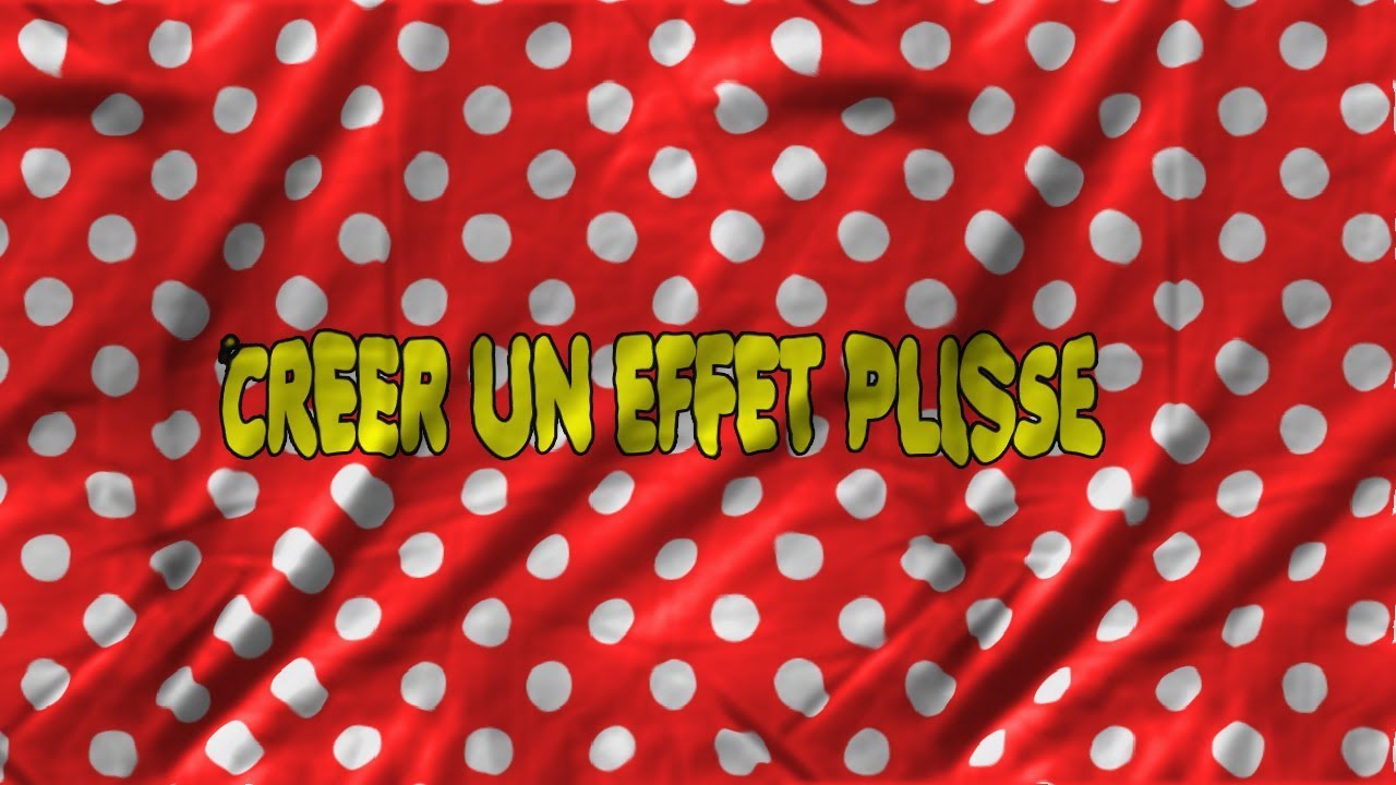 créer très facilement un effet plissé froissé tuto Photoshop