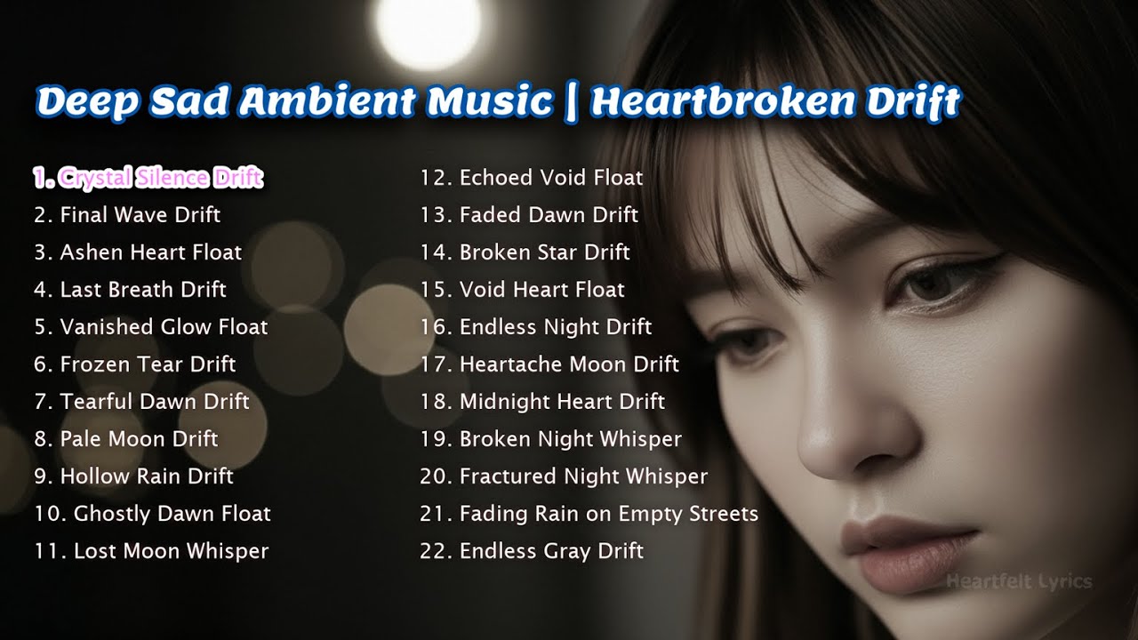 Crystal Silence Drift   Deep Sad Ambient Music  Heartbroken Drift  Cry & Sleep