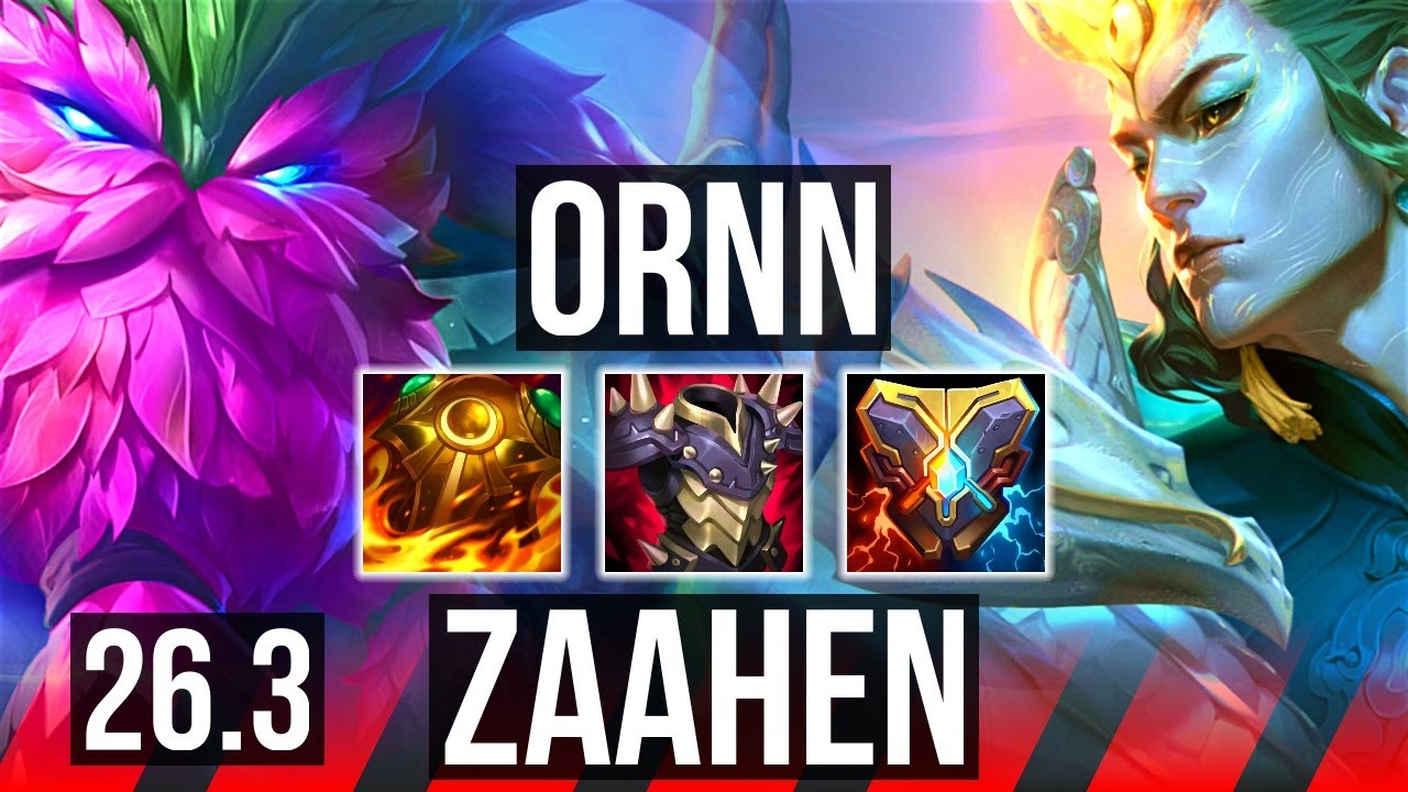 ORNN vs ZAAHEN (TOP) | EUW Master | 26.3