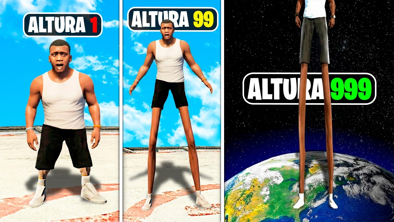 De la PERSONA más BAJA a la más GRANDE en GTA 5