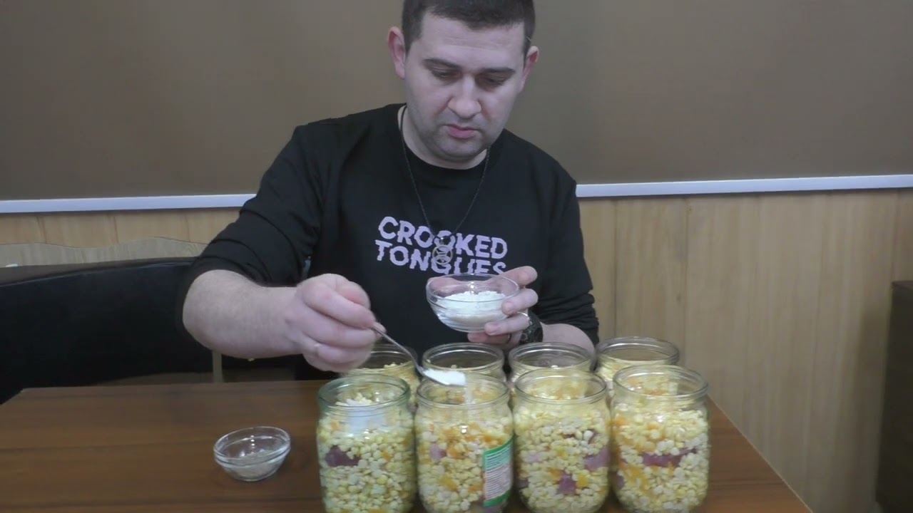 КОНСЕРВИРУЕМ ГОРОХОВУЮ КАШУ НА ЧЕРНЫЙ ДЕНЬ!!!