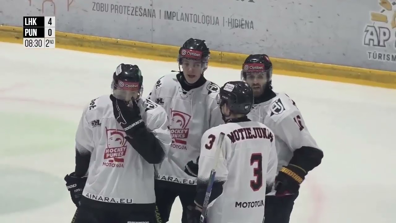 Optibet Hokeja līga. Liepājas hokeja komanda - Hockey Punks. Spēles labākie momenti. (11.02.2026.)