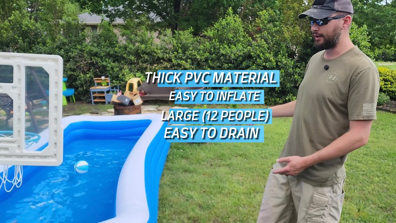 Extra Large Inflatable Pool with Pump - Review