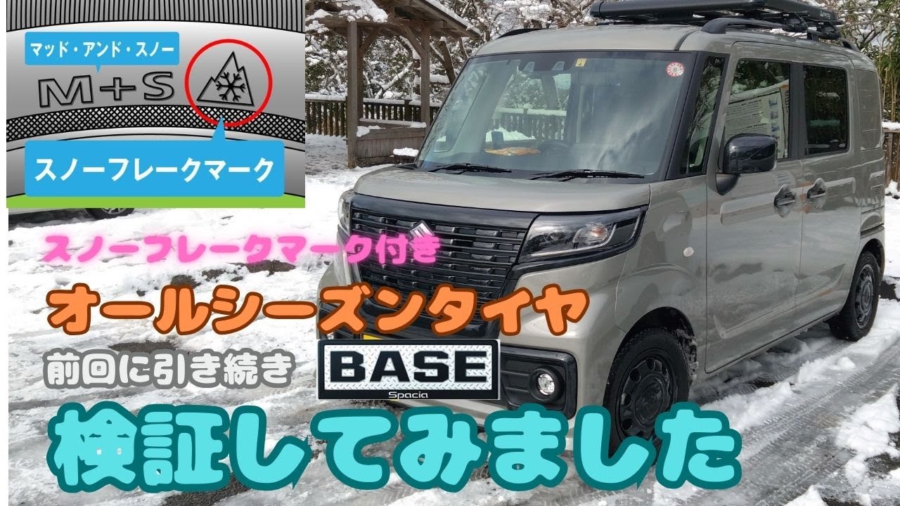 【雪道】ツルツルの雪道をオールシーズンタイヤで走ると性能が良くてヤバかった～