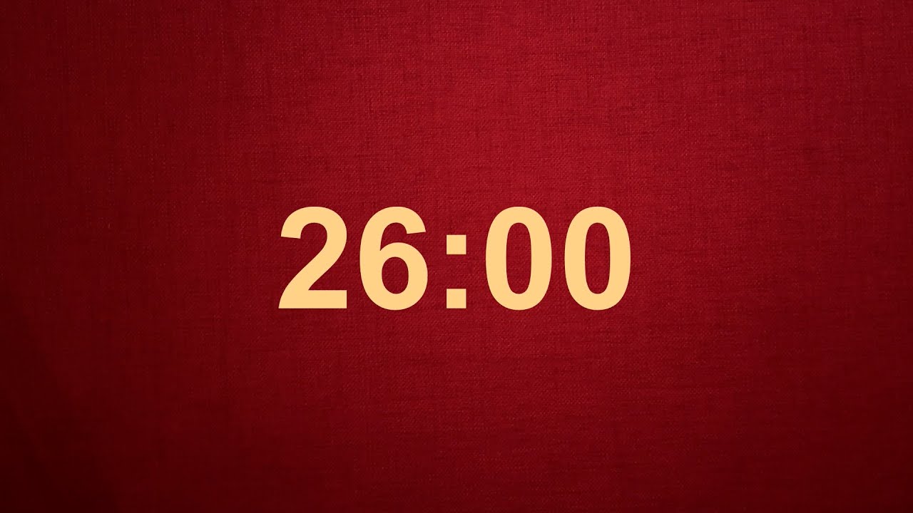 26 Minute Timer with Gentle Alarm