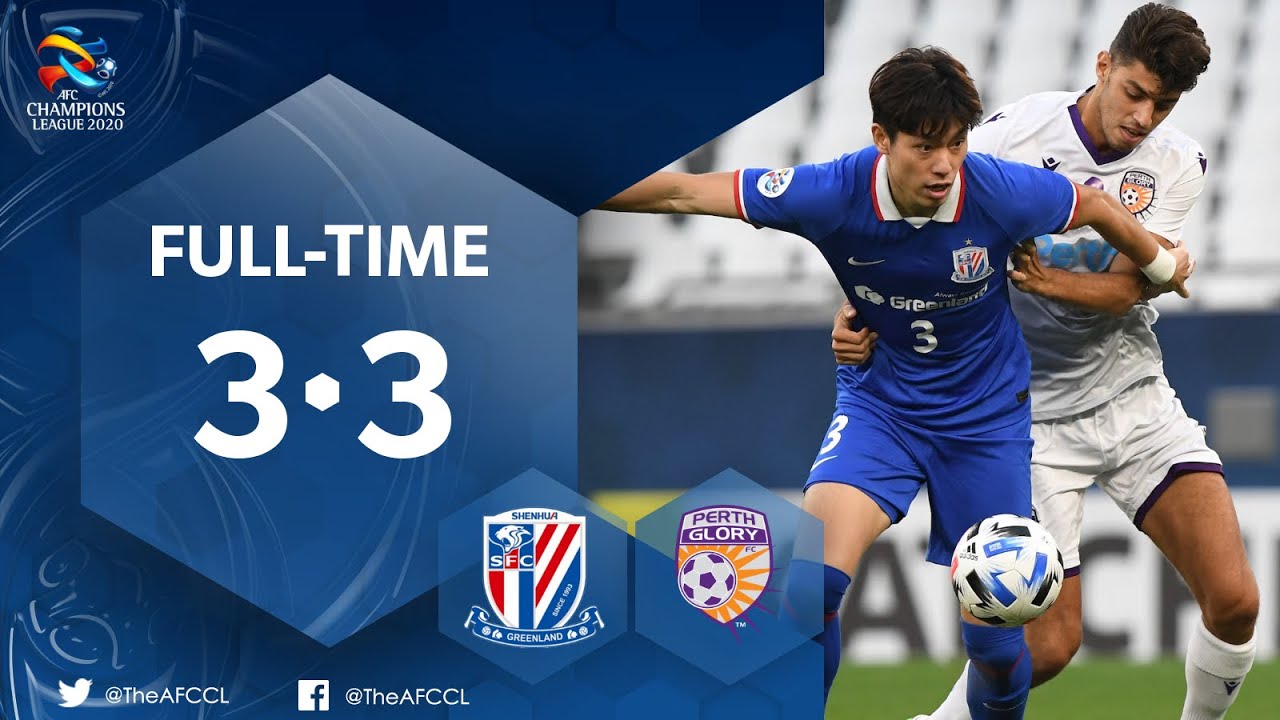 #ACL2020 : SHANGHAI SHENHUA FC (CHN) 3 - 3 PERTH GLORY (AUS) : Highlights