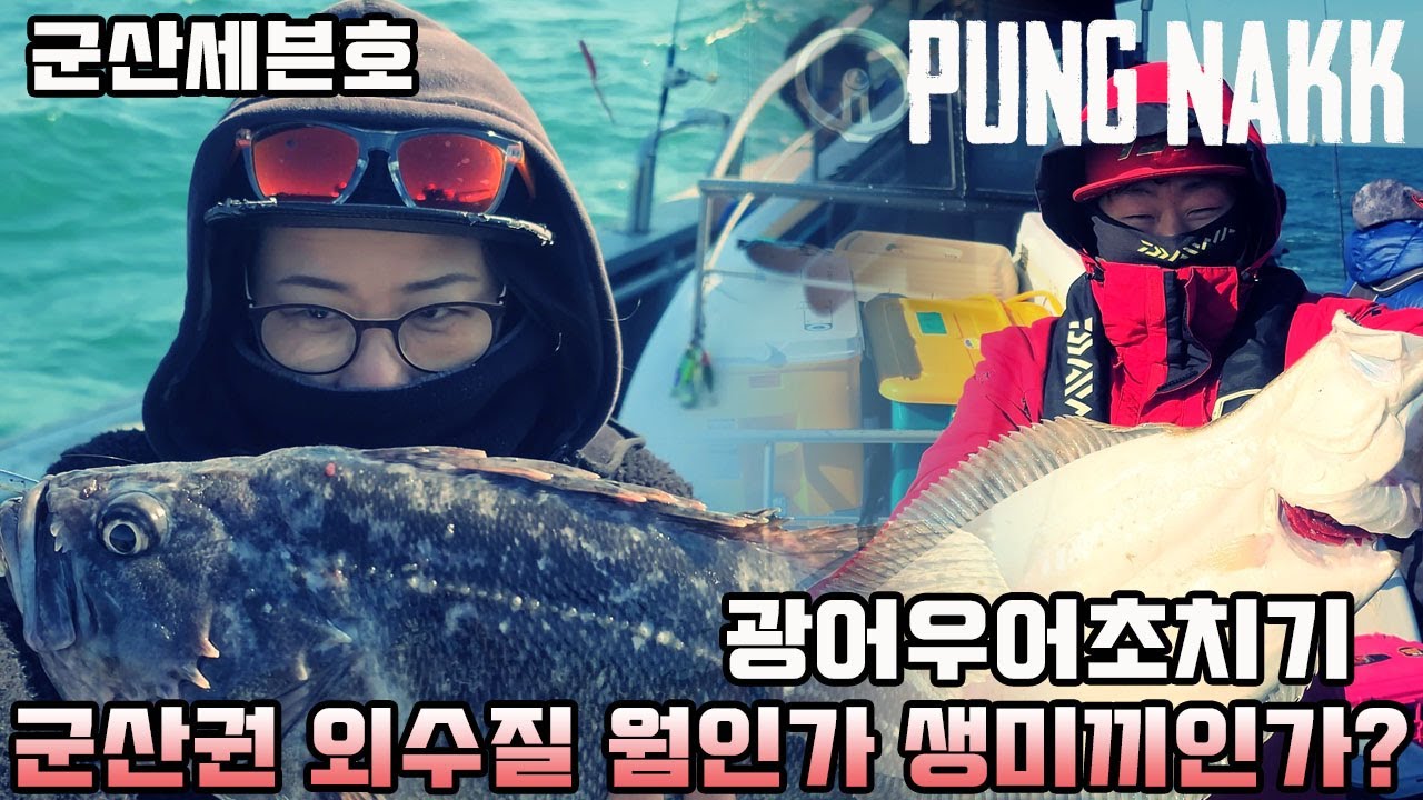 [풍낚TV] 광어우럭 외수질낚시/웜보다생새우?/군산권/외수질채비/군산세븐호/선상외수질낚시/Fishing Cinema/rockfish fishing