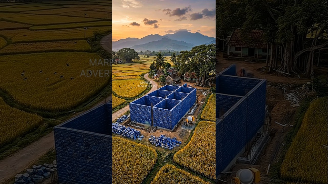 Blue building expensive stone #buildingmaterial #architecture #stone