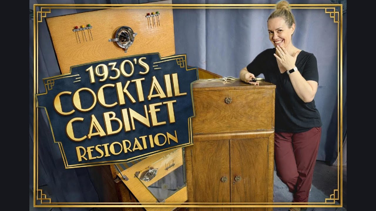 Эпизод 15. Реставрация коктейльного шкафа 1930-х годов с изюминкой.