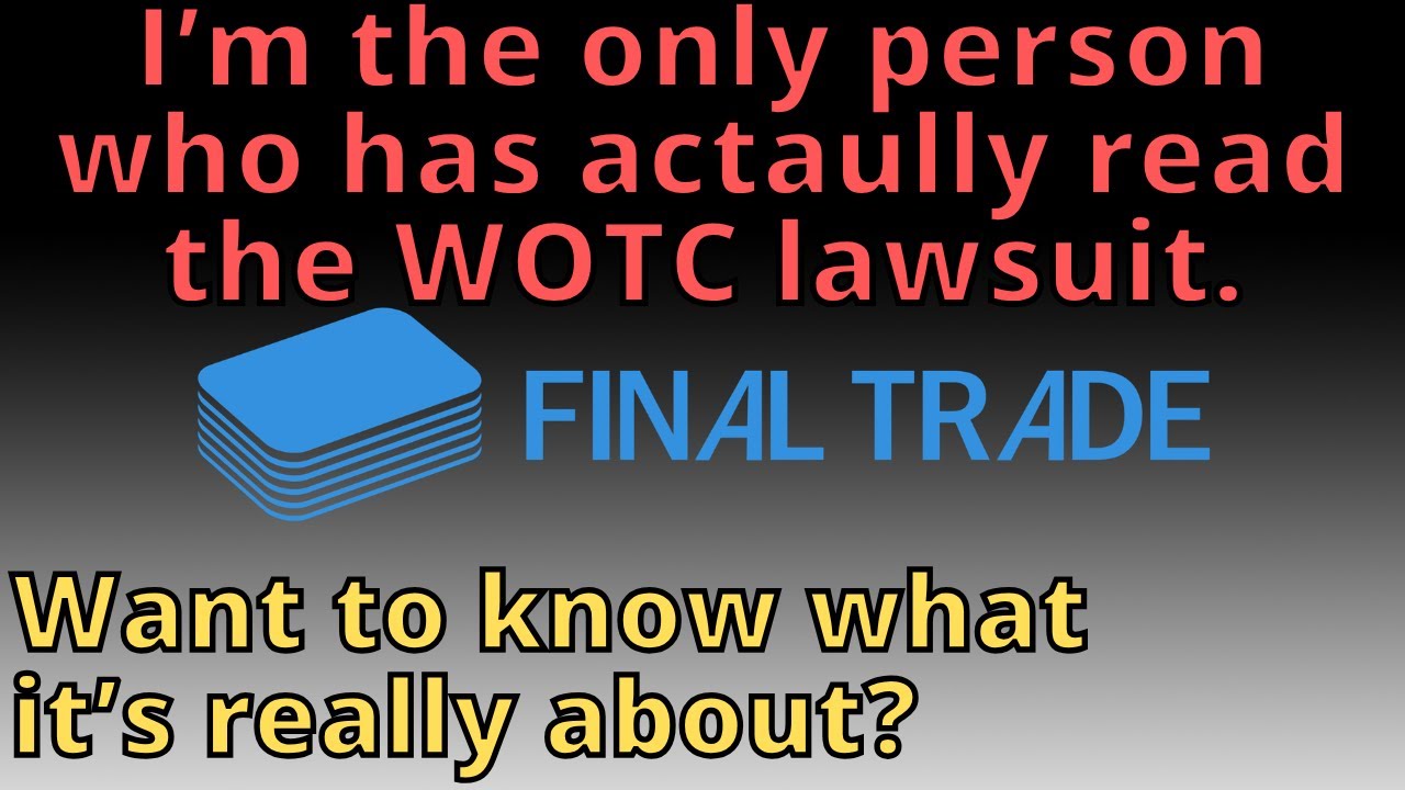 What is the WOTC lawsuit actually about?  Everyone else is wrong.
