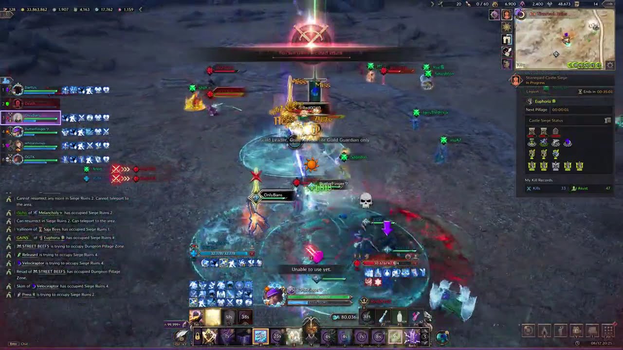 SnowBurn castle siege | 8-17 Defending | 7020cp Scorpion POV | Easy defense (server pop is gone)