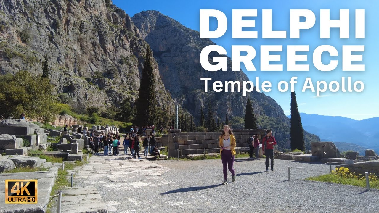 Delphi Greece Walking Tour 2023 [4K]