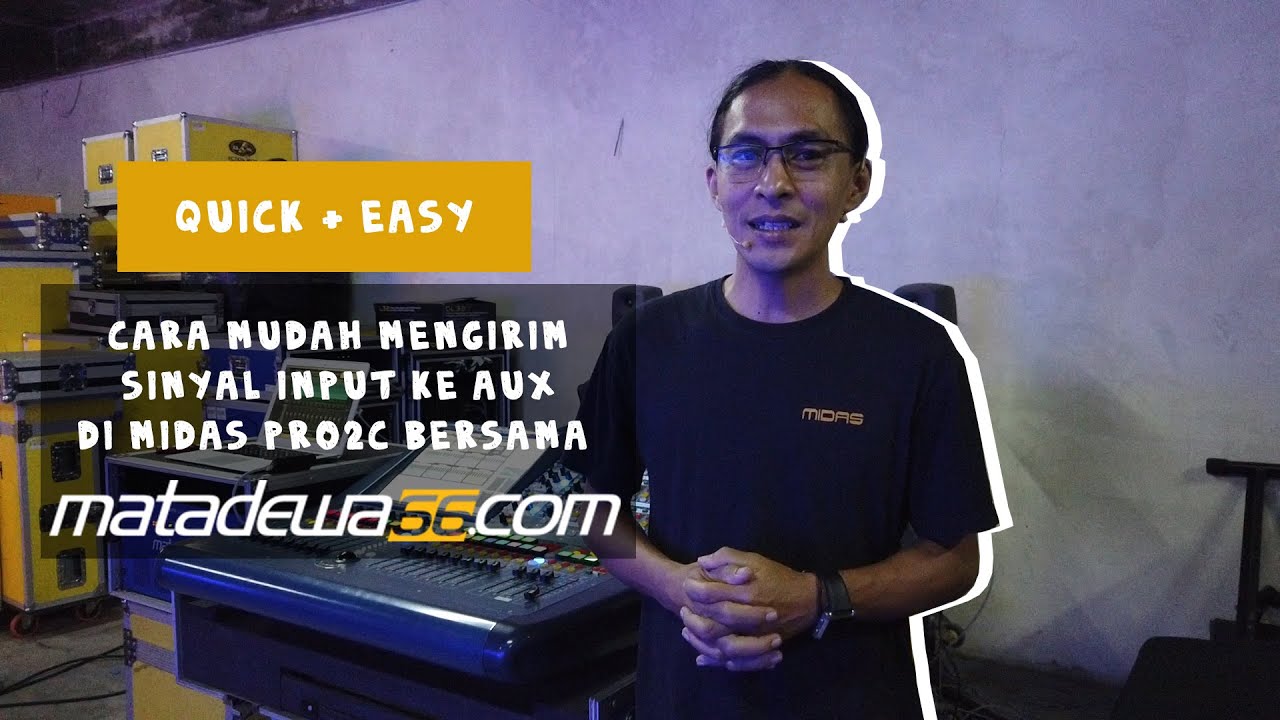 KIRIM SINYAL INPUT KE AUX DI MIDAS PRO2C