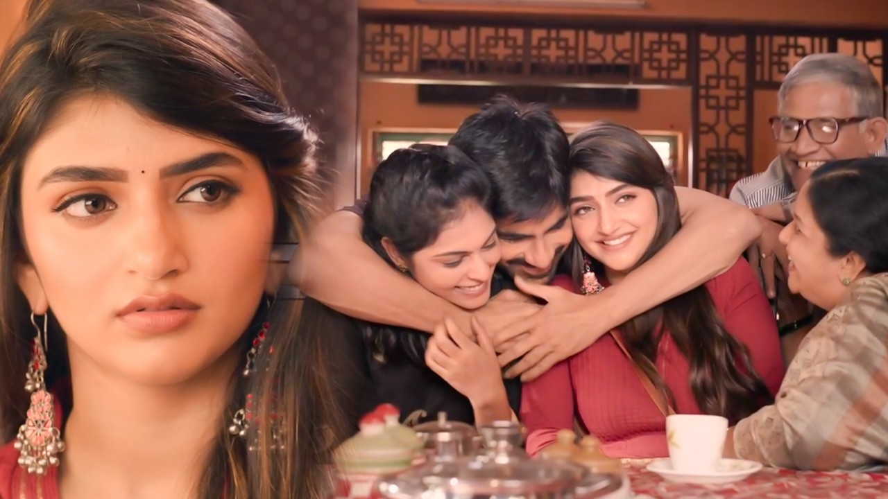 Sreeleela शादी से पहले Ravi Teja के Maa Paap से मिलने घर गई | Big Dhamaka Movie Best Scene |