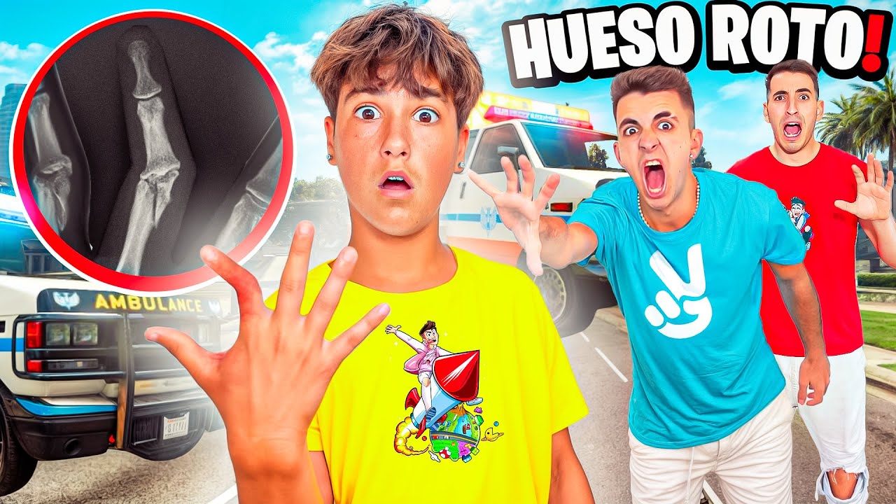 UNAI SE ROMPE EL DEDO JUGANDO *acabamos en el hospital* GTA 5 Online