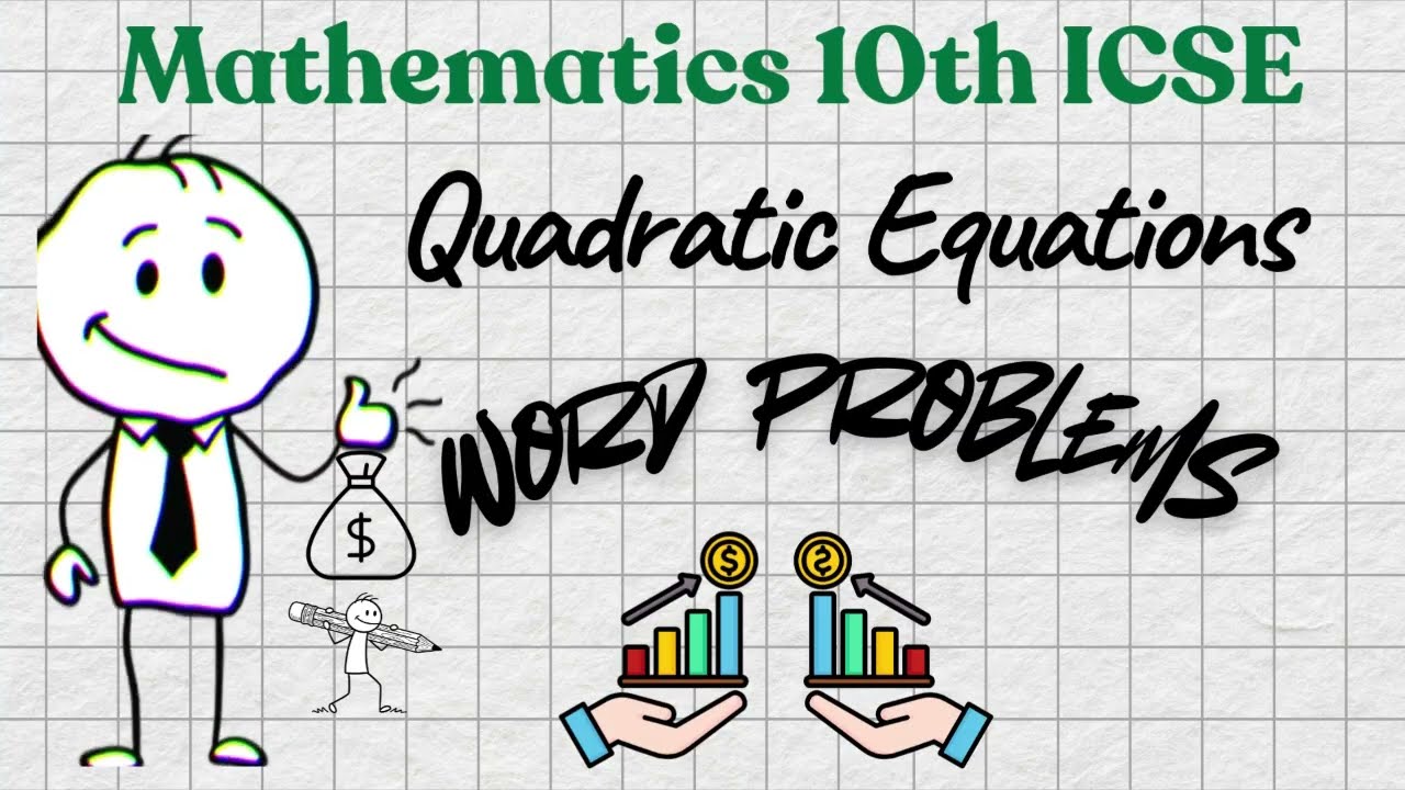 Quadratic Equations Word Problems 10th ICSE Mathematics Seema Sharma