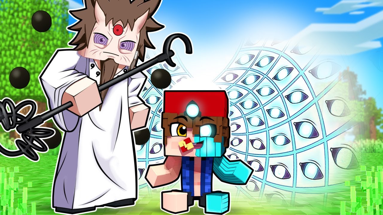O FILHO do HAGOROMO Virou o dEUS OTSUTSUKI no NARUTO Minecraft !