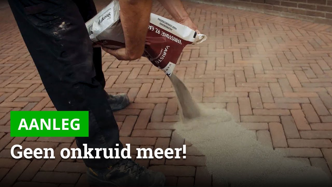 Geen onkruid meer! Bestrating INVOEGEN met Varistone PZ Easy