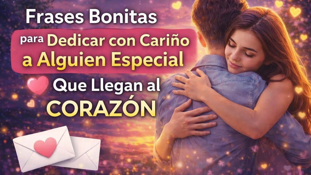 💌 FRASES BONITAS para {Dedicar con Cariño} a Alguien Especial 💖 Que Llegan al CORAZÓN