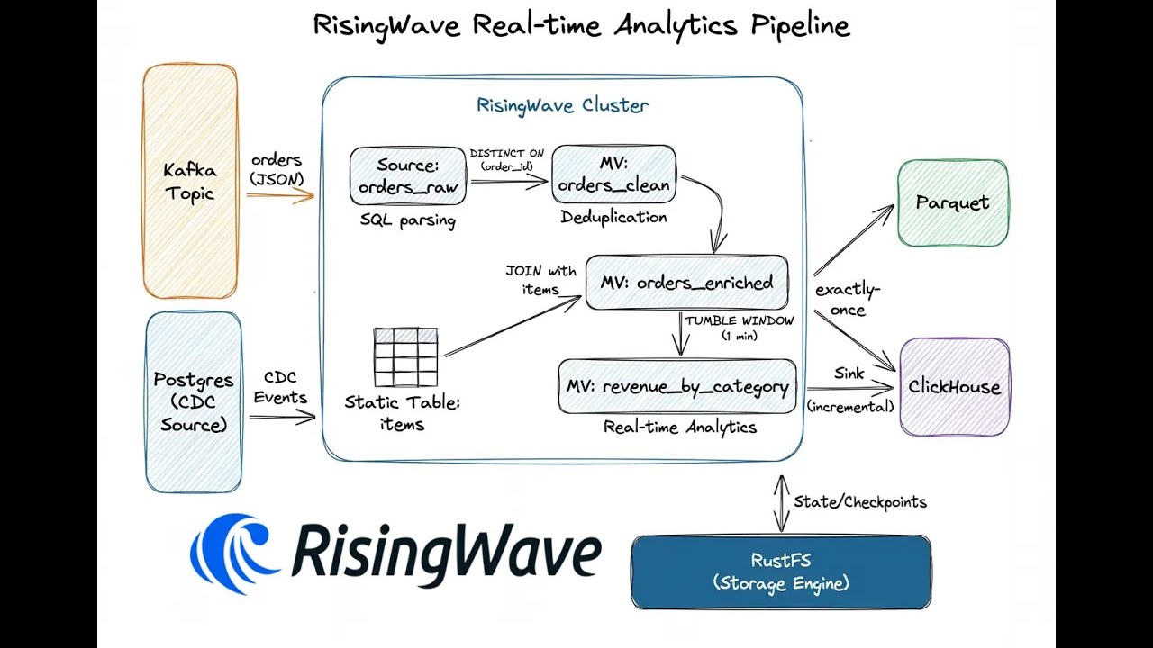 Hands-On RisingWave Streaming Pipeline – Full Implementation!