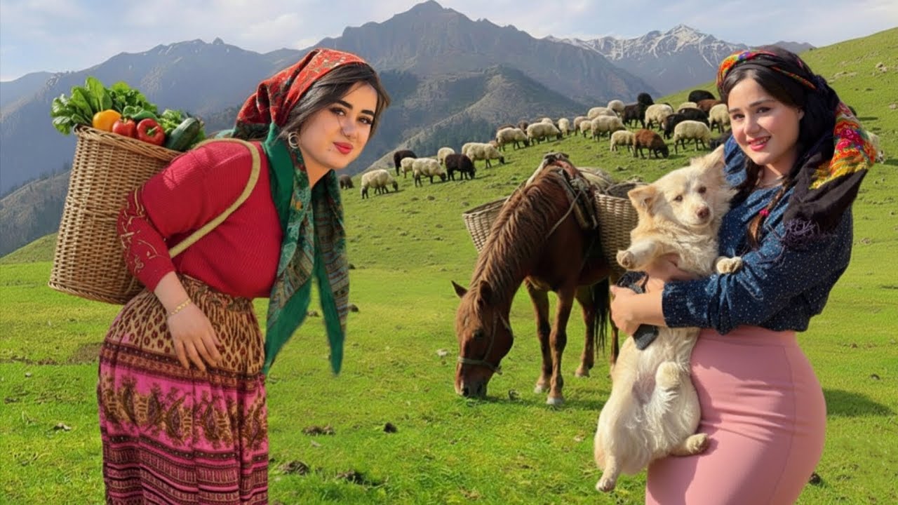 A Cold Day in a Mountain Village | Making Orange Bread in the Style of Iranian Nomads