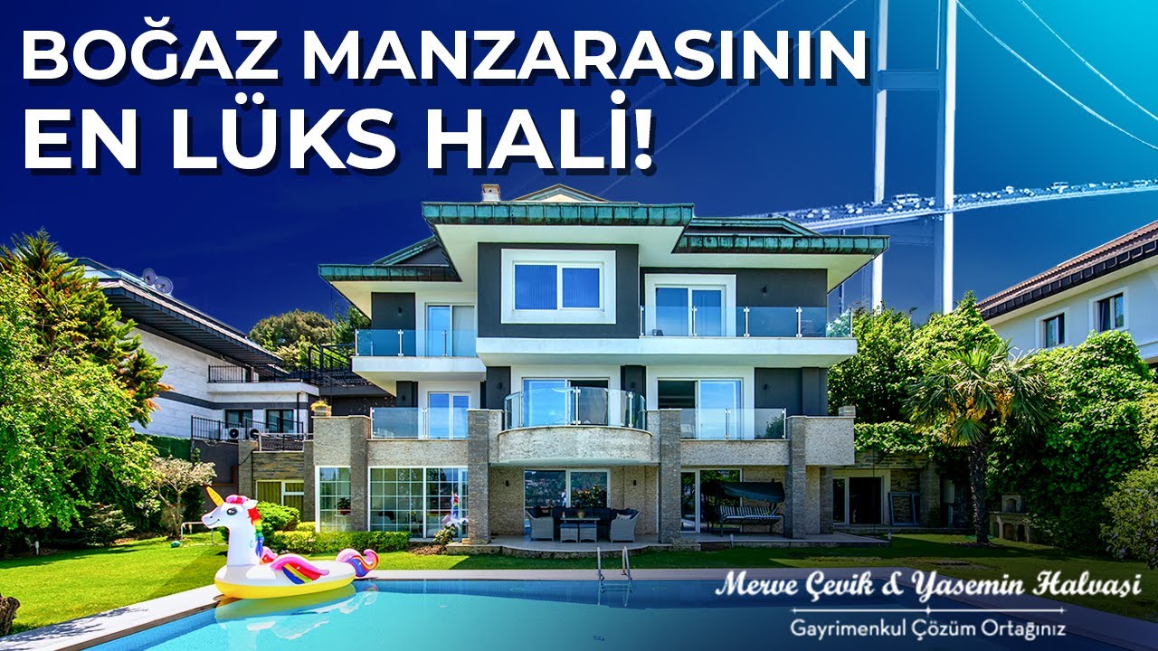 ACARKENT'TE LÜKS VE EŞSİZ BOĞAZ MANZARALI VİLLA !