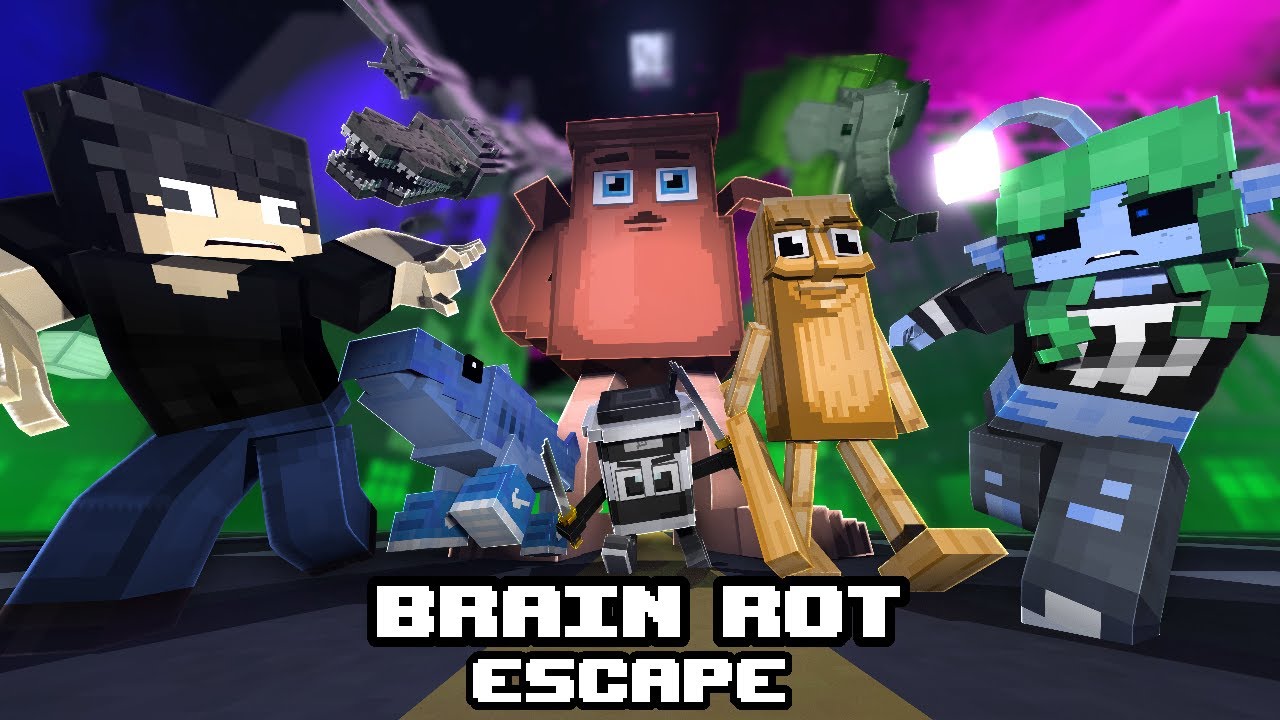 ВЕСЬ Brain Rot Escape City!!! [Полная часть] - Minecraft Animation