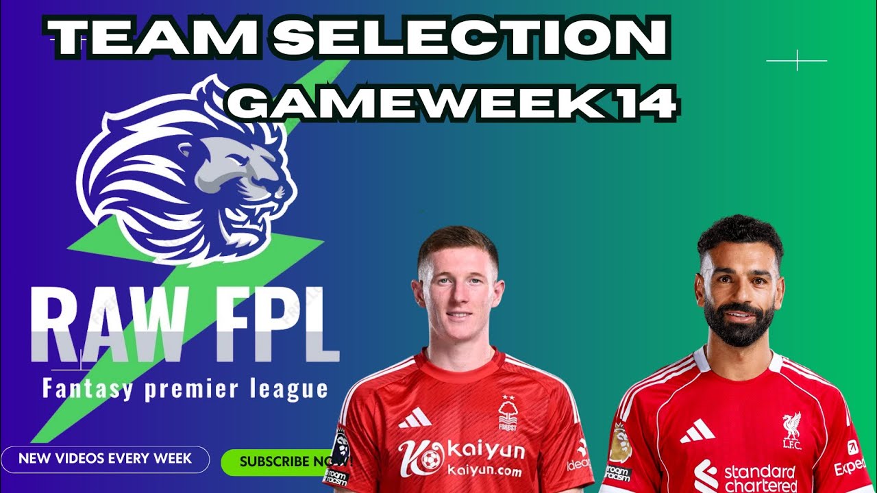 FPL - SALAH DISASTER 😱 SARR REPLACEMENT🚨 - GAMEWEEK 14 TEAM SELECTION - FANTASY FOOTBALL TIPS 25/26