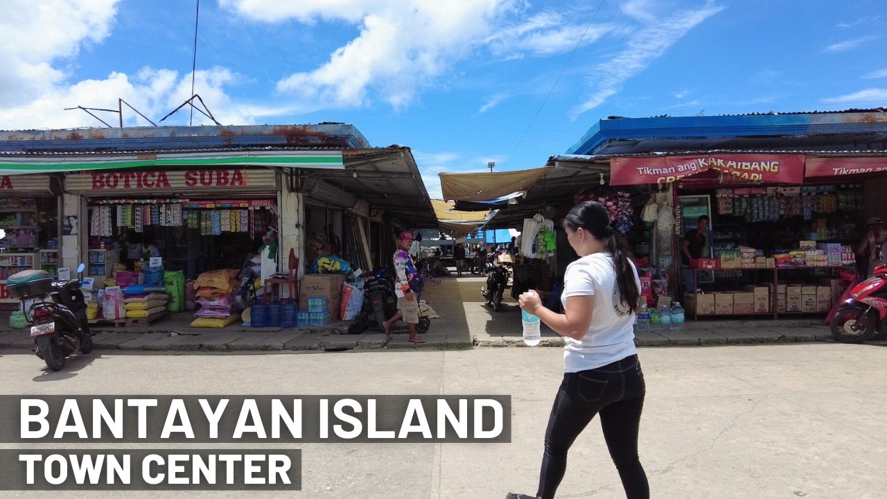 Bantayan Island Town Proper, Cebu Province - Philippines - Street Walk #philippines