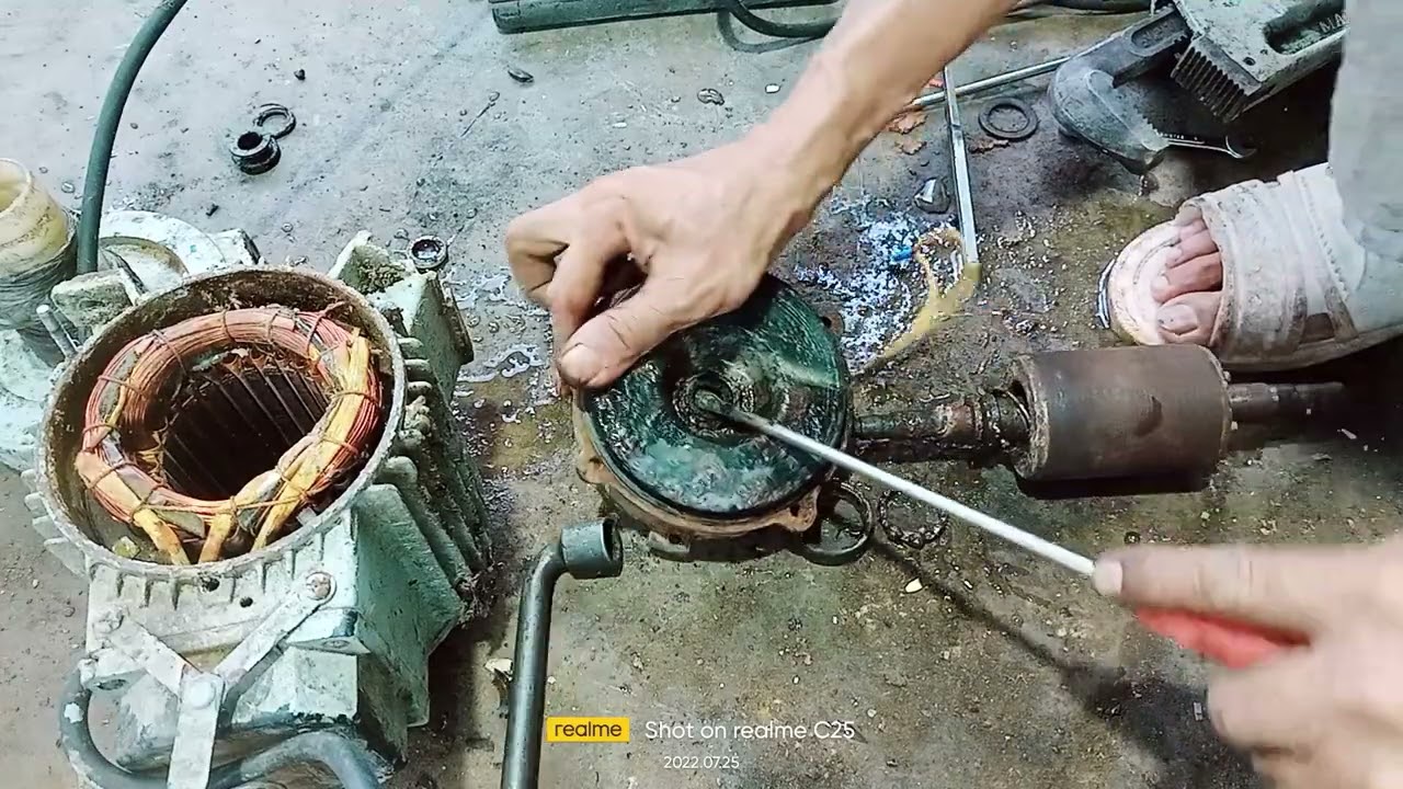 thay bi phớt máy bơm cá sấu