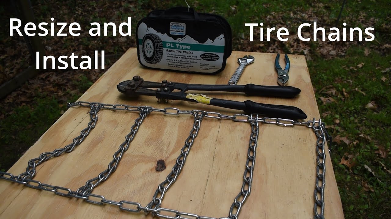 DIY - How To Resize Tire Chains for Lawn Tractor
