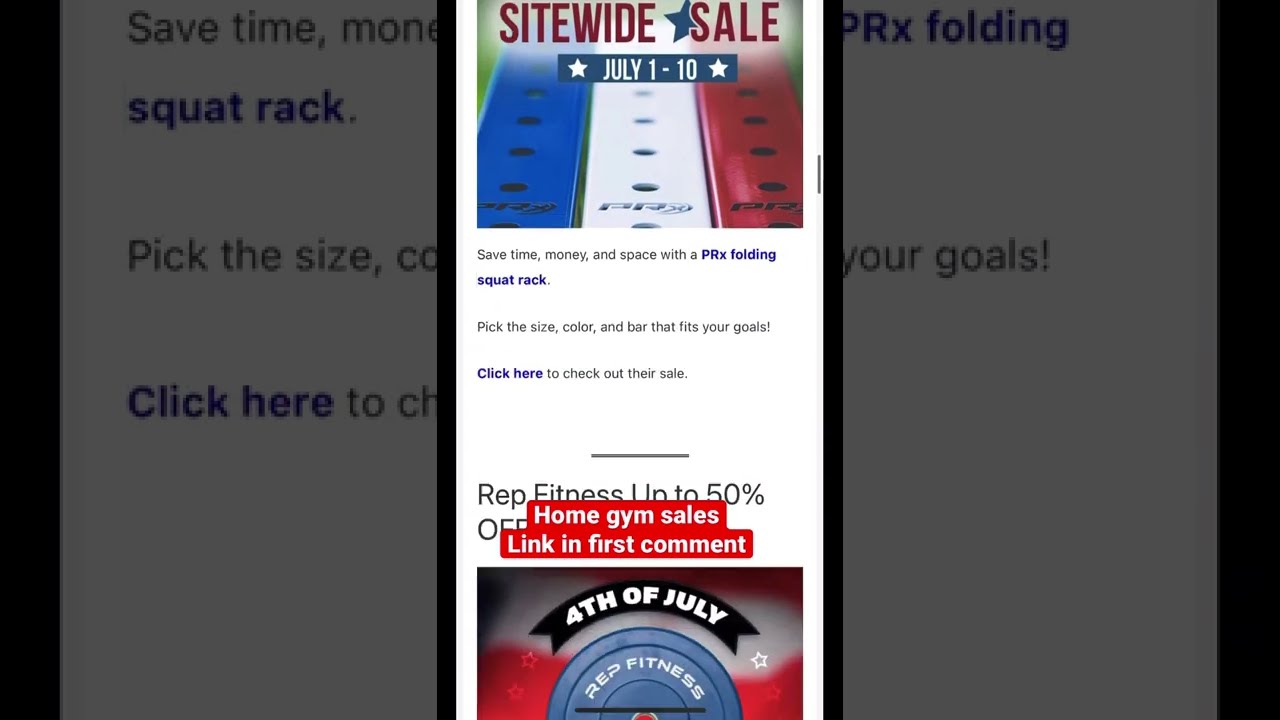 Home Gym Equipment 4th of July Sales (Fitness Equipment Deals)