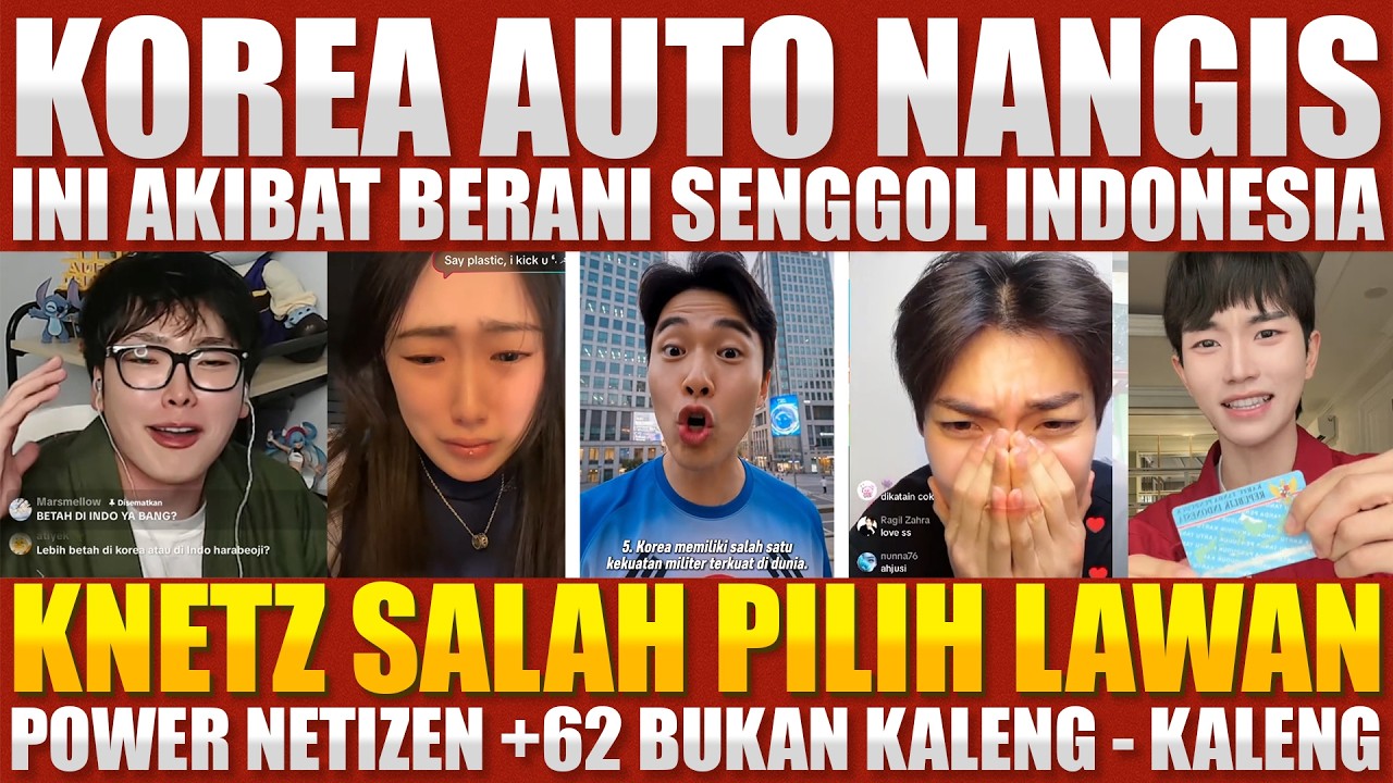KOREA AUTO NANGIS PARAH😭Ini Akibat Berani Hina INDONESIA⁈ KNETZ Salah Pilih Lawan‼