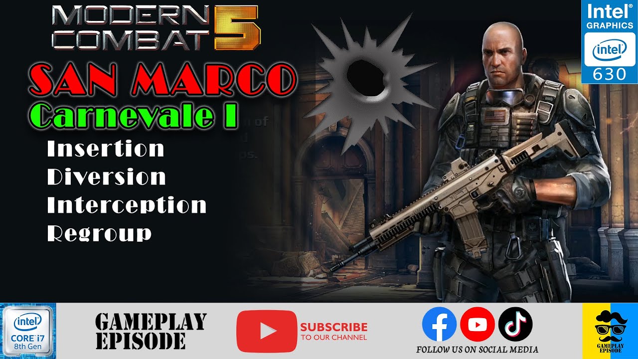 SAN MARCO Carnevale 1 All Missions | Modern Combat 5 | Gameplay Episode