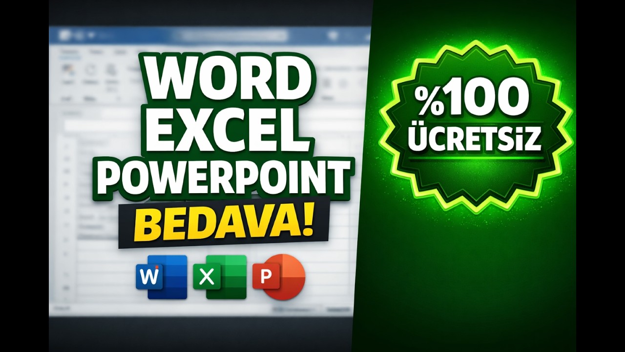 &Uuml;cretsiz Office Programı | Word, Excel, PowerPoint Para Verme!
