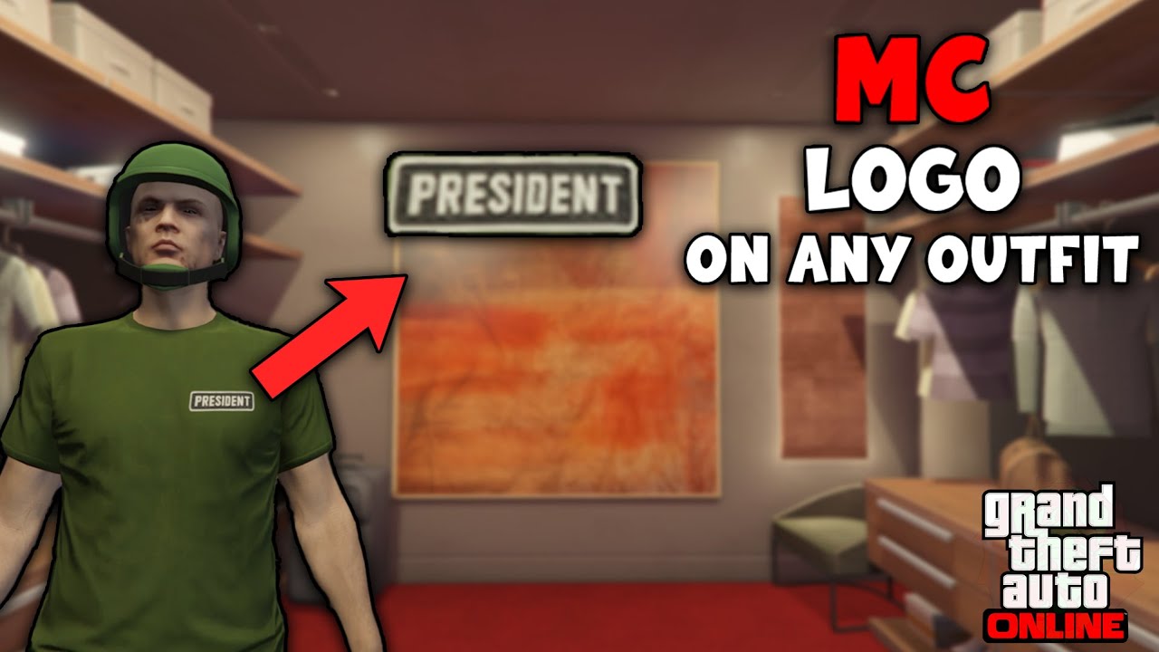 HOW TO PUT MC PRESIDENT LOGO ON ANY OUTFIT 🔥 WORKING GLITCH | GTA ONLINE