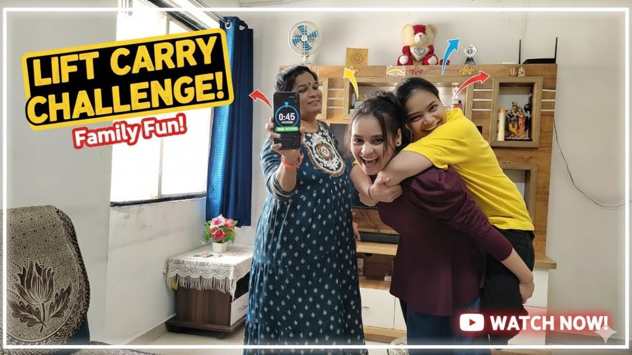 Lift and Carry Challenge l Sister vs. Sister The Ultimate Lift and Carry Challenge 💪😂Tanvar sisters 