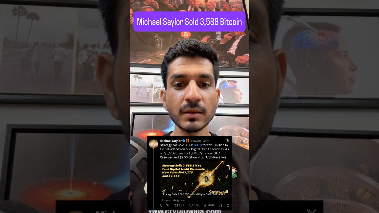 Michael Saylor Sold 3,588 Bitcoin Finally