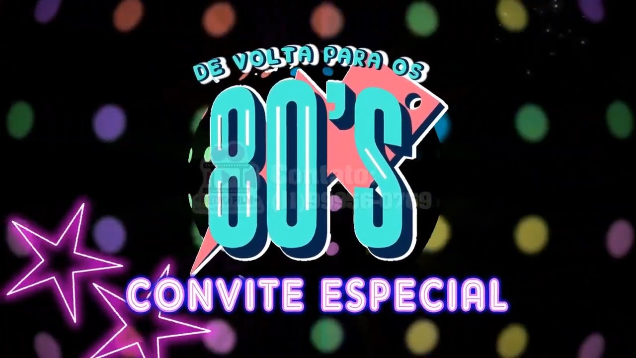 Convite Animado Anos 80 l Flashback l Retro Film