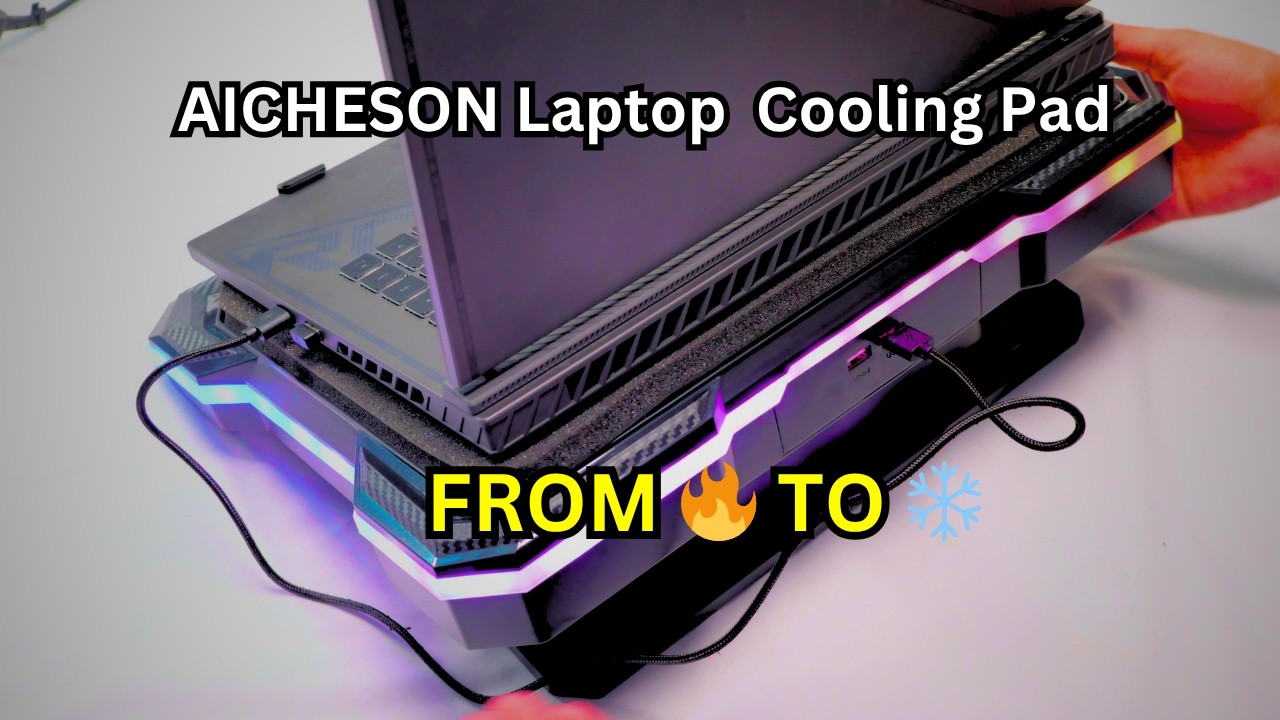 ASUS G16 Runs 10–15°C Cooler with This Pad | AICHESON K1-RGB