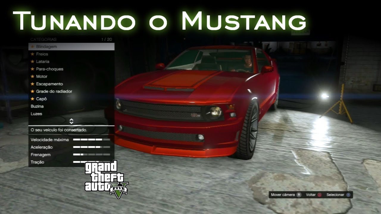 Tunando o Mustang | GTA V [PT-BR]