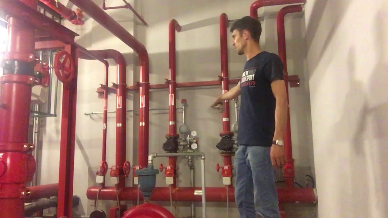 Yangın pompa dairesi eğitimi, kurulum ıslak alarm vanası (part 3)