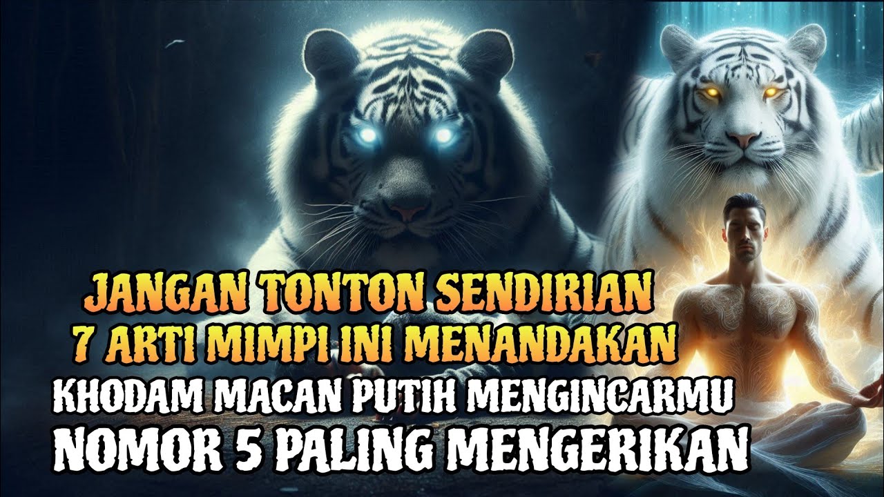 Aku Merinding❗7 Mimpi Ini Dialami Sebelum Khodam Macan Putih Masuk kedalam tubuhmu