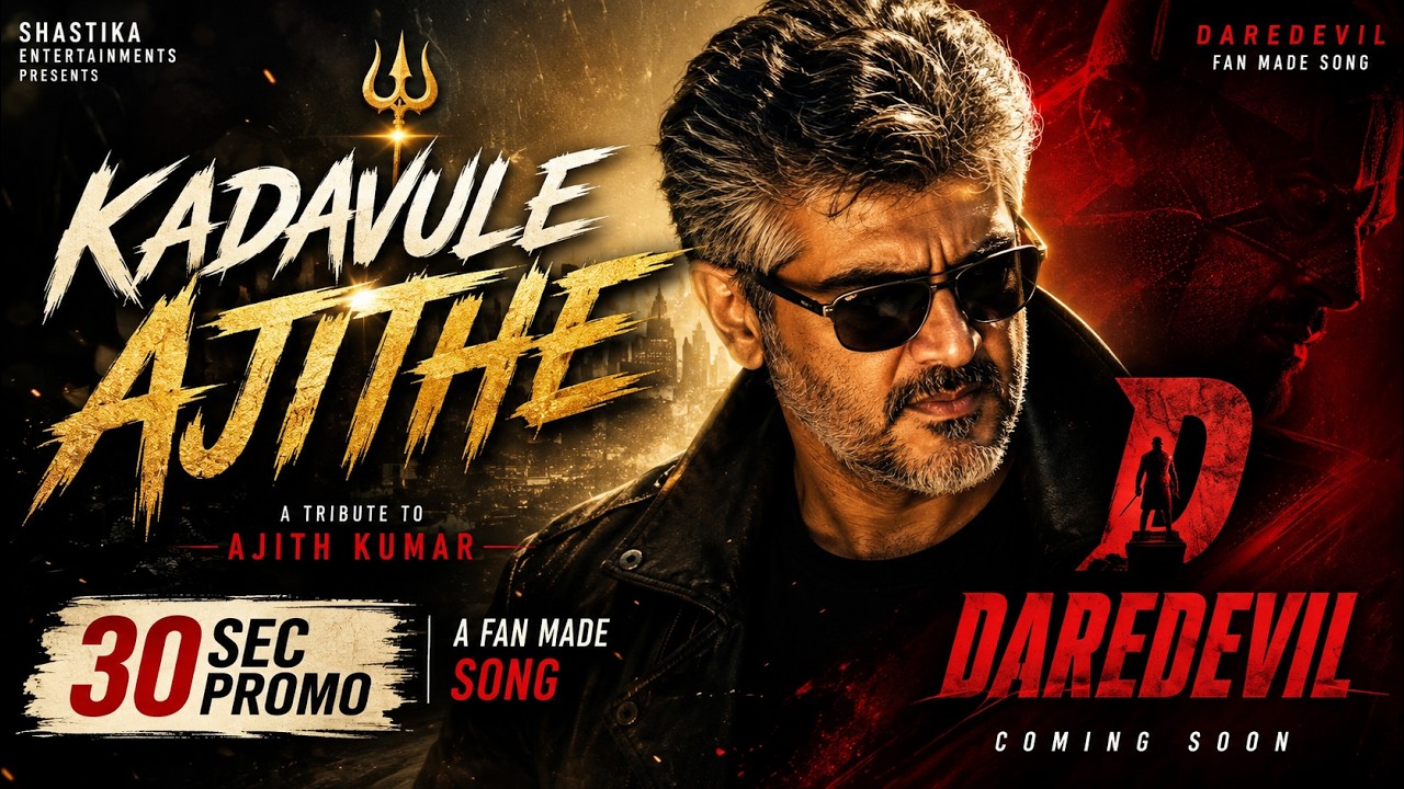 The Wait Begins... 🔥 DAREDEVIL | Kadavule Ajithe Song Promo | SHASTIKA ENTERTAINMENTS #daredevil