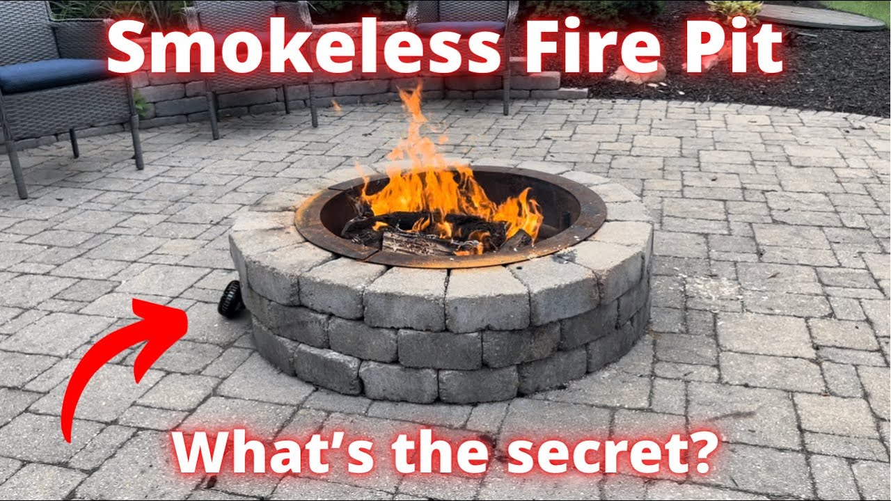 How to make any fire pit smokeless. DIY Smokeless Fire Pit.