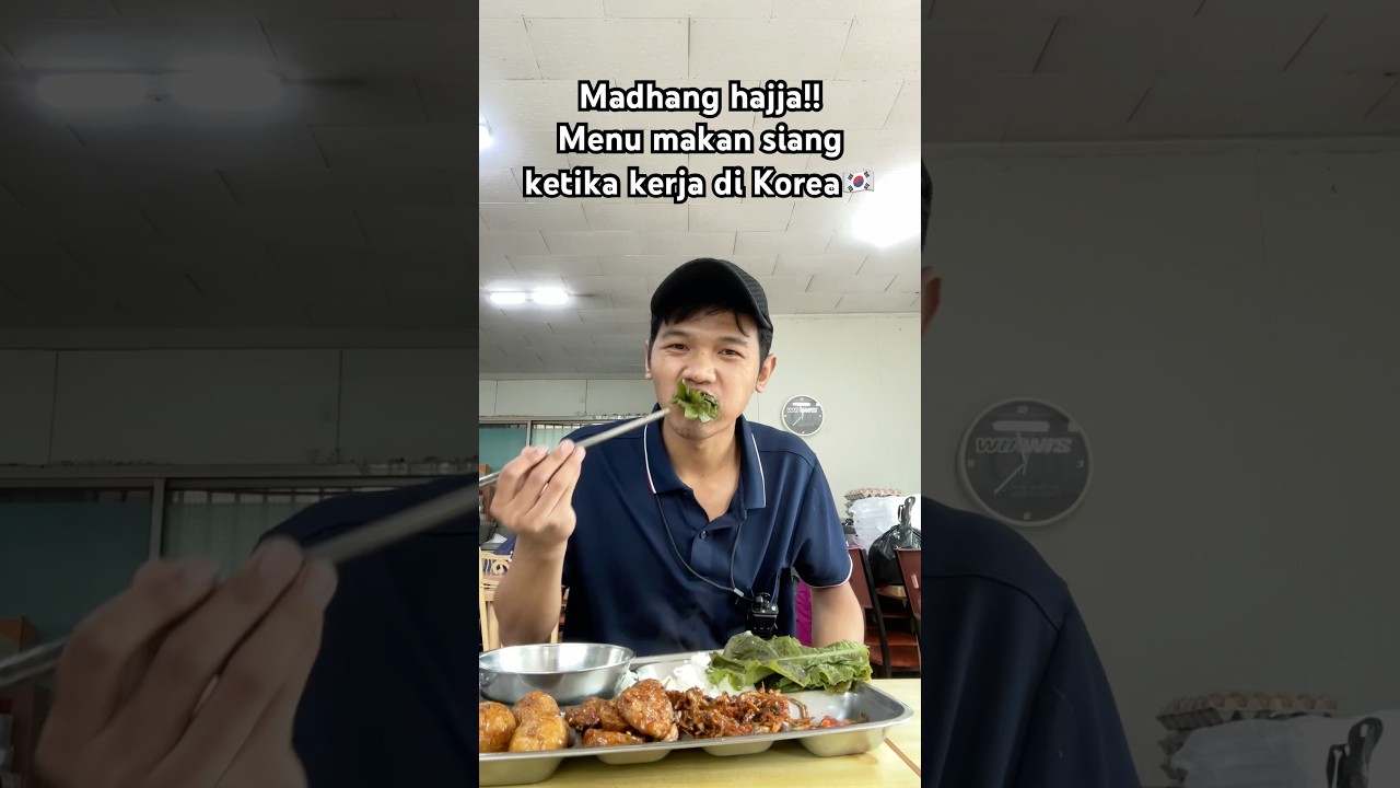 Madhang hajja!! Menu sehat hari ini di korea🤣🇰🇷 