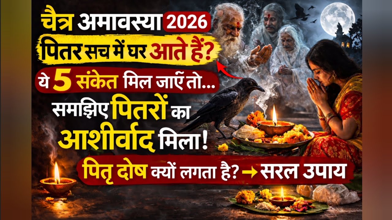 पितर सच में घर आते हैं? चैत्र अमावस्या 2026 के रहस्य और संकेत#ChaitraAmavasya2026#PitruDev#PitruDosh
